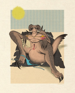 anthro anus areola barbell_piercing beach big_breasts bikini breasts clitoral_hood_piercing clitoris clitoris_piercing clothed clothing clothing_around_one_leg female fingers genital_piercing genitals hch_piercing mostly_nude nipple_dip nipple_piercing nipples non-mammal_breasts panties panties_around_one_leg panties_down partially_clothed piercing presenting presenting_vulva pubic_scales scales seaside solo sunbathing swimwear two-piece_swimsuit underwear underwear_around_one_leg underwear_down vulva vulva_piercing incogneat-o fallout microsoft salem_(incogneat-o) deathclaw scalie 2022 digital_media_(artwork) hi_res