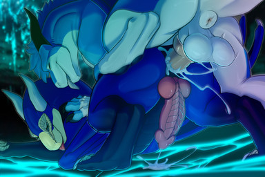 anal anal_orgasm anal_penetration anus balls blue_body bodily_fluids butt claws cum dessert doughnut duo ejaculation erection feral feral_on_feral feral_penetrated feral_penetrating food genital_fluids genitals hands-free horn knot looking_pleasured male male/male male_penetrated male_penetrating male_penetrating_male orgasm orgasm_face pastry penetration penile penile_penetration penis raised_hips sex smile tongue wings fatty_pryanik mythology kimo zannos dragon mythological_creature mythological_scalie scalie digital_media_(artwork) hi_res