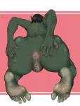 anal_hair anus barefoot butt countershade_feet countershading feet female genitals green_body green_skin hair not_furry nude nude_female nude_humanoid perineum presenting presenting_hindquarters pubes pussy simple_background soles solo spreading thick_thighs toes wide_hips geier humanoid orc 2018 digital_drawing_(artwork) digital_media_(artwork) hi_res