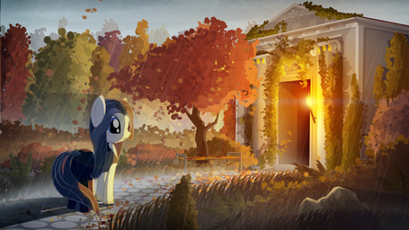 blue_eyes blue_hair clothed clothing detailed_background female feral fire fur hair moss outside path plant ponification quadruped raining rock solo tail temple torch tree white_body white_fur wind wood gign-3208 hasbro my_little_pony the_chronicles_of_amber deirdre_(tcoa) equid equine horse mammal pony 16:9 2012 digital_media_(artwork) hi_res widescreen