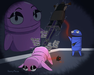 ambiguous_gender ass_up drill impact_lines machine not_furry sex_toy shaking silly mouse_kenny r.e.p.o. semibot_(r.e.p.o.) robot hi_res