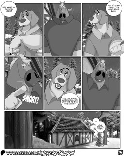 4_fingers anthro biped claws detailed_background dialogue duo finger_claws fingerpads fingers male male_anthro muscular muscular_anthro muscular_male pawpads raining speech_bubble text misterstallion fritz_(misterstallion) siegfried_(misterstallion) beagle canid canine canis domestic_dog equid equine horse hunting_dog mammal scent_hound 2025 4:5 comic digital_media_(artwork) english_text greyscale hi_res monochrome