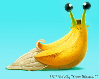 ambiguous_gender banana black_eyes blue_background feral food fruit green_body humor plant pun simple_background smile solo visual_pun yellow_body piper_thibodeau banana_slug elemental_creature flora_fauna food_creature gastropod living_fruit mollusk slug 2021 5:4 digital_media_(artwork) digital_painting_(artwork) painting_(artwork)