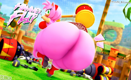 accessory angry anthro attack attack_pose big_butt big_hammer bottom_heavy bottomless breasts broken_robot bubble_butt butt butt_focus clothed clothing female hammer headband huge_butt hyper hyper_butt ineffective_clothing looking_at_viewer looking_back machine no_underwear rear_view ring_(jewelry) small_breasts solo thick_thighs tools wide_hips cindablimp perros_god sega sonic_the_hedgehog_(series) amy_rose badnik eggrobo eulipotyphlan hedgehog mammal 2025 3d_(artwork) digital_media_(artwork) hi_res