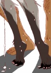 5_toes ambiguous_gender anthro arty_crop biped bodily_fluids cum cum_drip cum_inside cum_on_ground dangling_doggystyle dripping duo feet foot_focus foot_shot from_behind_position fur genital_fluids grey_body grey_fur hindpaw human_on_anthro humanoid_feet interspecies leg_focus leg_markings male male/ambiguous markings multicolored_body multicolored_fur nude offscreen_sex paws plantigrade sex shadow simple_background socks_(marking) standing sweat tiptoes toes white_background cobayashi human mammal unknown_species aliasing digital_media_(artwork) low_res oekaki source_request