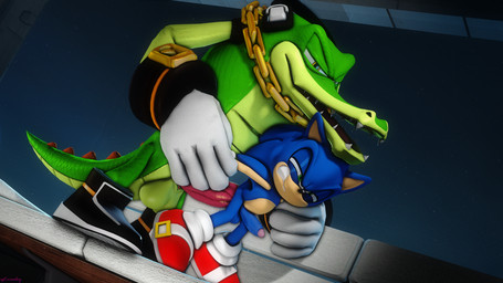 anal anal_penetration anthro anthro_on_anthro big_penis clenched_teeth duo from_behind_position furniture genitals larger_male male male/male narrowed_eyes penetration penis sex size_difference smaller_penetrated sofa sofa_sex teeth rush2112 sega sonic_the_hedgehog_(series) sonic_the_hedgehog vector_the_crocodile crocodile crocodilian eulipotyphlan hedgehog mammal reptile scalie 16:9 2025 3d_(artwork) digital_media_(artwork) hi_res source_filmmaker_(artwork) widescreen