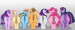 absurd_res animal_genitalia animal_pussy applejack_(mlp) big_breasts big_butt breasts butt crotch_breasts cutie_mark dialogue equid equine equine_genitalia equine_pussy female feral fluffy fluffy_tail fluttershy_(mlp) friendship_is_magic genitals group gynomorph hasbro hexecat hi_res horn horse intersex intersex/female mammal mane model_sheet my_little_pony mythological_creature mythological_equine mythology pegasus pinkie_pie_(mlp) pony pussy rainbow_dash_(mlp) rarity_(mlp) smile starlight_glimmer_(mlp) tail twilight_sparkle_(mlp) unicorn wings