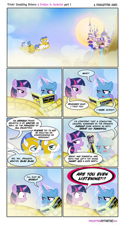 book comic dialogue english_text equine female feral flying friendship_is_magic group hair horn horse male mammal my_little_pony pegasus pixelkitties pony royal_guard_(mlp) text trixie_(mlp) twilight_sparkle_(mlp) unicorn wings
Rating: Questionable
Score: 6
User: Robinebra
Date: March 17, 2012 book comic dialogue english_text equine female feral flying friendship_is_magic group hair horn horse male mammal my_little_pony pegasus pixelkitties pony royal_guard_(mlp) text trixie_(mlp) twilight_sparkle_(mlp) unicorn wings
Rating: Questionable
Score: 6
User: Robinebra
Date: March 17, 2012
