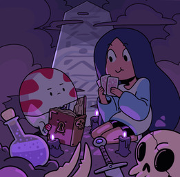 bone book candle candy cloud dessert duo female food lit_candle male melee_weapon not_furry peppermint_(candy) potion skull smile sword toony weapon discount-supervillain adventure_time adventure_time:_distant_lands cartoon_network cadebra peppermint_butler candy_people_(at) food_creature human humanoid living_peppermint_candy mammal animated