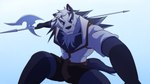 anthro big_muscles clothed clothing halberd male male_anthro melee_weapon muscular muscular_anthro muscular_male open_clothing open_shirt open_topwear pecs polearm shirt simple_background solo spear topwear weapon shirokoi temptations_ballad_(visual_novel) sidd_(temptations_ballad) badger mammal mustelid musteline 16:9 hi_res widescreen