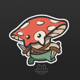 ambiguous_gender anthro dagger fantasy fungus grey_background melee_weapon mushroom outline rogue running simple_background solo weapon luhrak elemental_creature fungi_fauna 1:1 digital_media_(artwork) hi_res