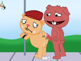 anal anthro bodily_fluids crying cum cum_in_ass cum_inside cum_on_face cumshot duo ejaculation forced from_behind_position genital_fluids genitals homophobic_slur humanoid_genitalia humanoid_penis male male/male nude penis public public_nudity rape sex tears jameshtf happy_tree_friends jippery_(fan_character) pop_(htf) bear canid canine canis domestic_dog mammal 4:3