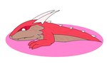 ambiguous_gender baby feral horn parasite pink_body pink_eyes simple_background solo white_background young dragons_preggo preg_horror raimon digital_drawing_(artwork) digital_media_(artwork) hi_res