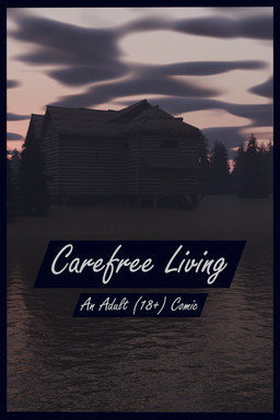 building cabin cloud forest house lake not_furry plant sky sunrise tree water wood zero_pictured flauntingfornication 2:3 3d_(artwork) absurd_res comic cover cover_art cover_page digital_media_(artwork) hi_res