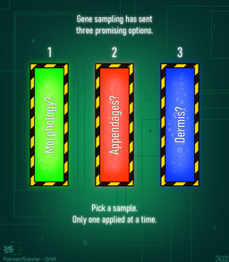 anthro female hazmat_suit laboratory tail text text_box drxii kobold_quest patreon gooseberry_kobold kobold scalie digital_media_(artwork) english_text hi_res url