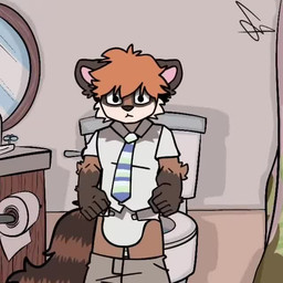 anthro clothed clothing cutaway diaper diaper_fetish feces front_view fur hair male open_mouth pooping scatplay soiled_diaper soiling soiling_diaper solo tail toilet unclean_diaper used_diaper using_diaper wearing_diaper bewskyss mark_stanton mammal procyonid raccoon 1:1 animated digital_media_(artwork) short_playtime sound video