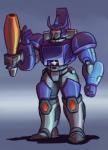 decepticon frown gun machine male not_furry ranged_weapon red_eyes simple_background solo standing weapon parallelpie hasbro takara_tomy transformers galvatron humanoid robot robot_humanoid unicronian digital_media_(artwork)