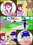 3:4 anthro canid canine canis clothed clothing collaboration comic dialogue digital_media_(artwork) doctor domestic_dog duo english_text female fur green_eyes hair hi_res husky kammypup kammypup_(artist) mammal nordic_sled_dog red_hair runt_(artist) simple_background smile speech_bubble spitz text