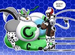 anthro big_nipples duo female female/female green_nipples green_udders hose hose_in_pussy hose_inflation inflation milk_machine nipples suction_cup teats udders vlea bandai_namco digimon digiwolx_(character) mocha_(vglaceon) vlea_(vglaceon) bovid bovine cattle digimon_(species) human mammal renamon absurd_res hi_res