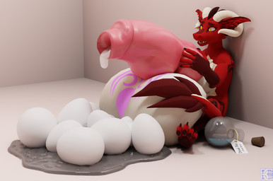 animal_genitalia anthro balls big_balls big_penis bodily_fluids canine_genitalia egg fur gaping gaping_urethra genital_fluids genitals huge_balls huge_penis hyper hyper_balls hyper_genitalia hyper_penis knot male oviposition penile_oviposition penis precum solo urethra urethral_bulge womb_tattoo blueberrybesuru mythology brulee_(y11) dragon furred_dragon furred_scalie mythological_creature mythological_scalie scalie 3d_(artwork) absurd_res digital_media_(artwork) hi_res