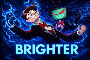 duo male male/male hazbin_hotel hellaverse vincent_whittman vox_(hazbin_hotel) human mammal 3:2