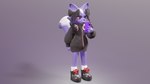 anthro cellphone clothed clothing electronics female headphones phone smartphone solo thigh_gap thin_calves thin_legs thin_thighs zolnix aggretsuko sanrio shikabane_(aggretsuko) mammal mephitid skunk 16:9 3d_(artwork) digital_media_(artwork) hi_res widescreen