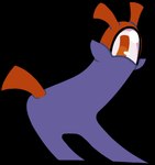 1_eye ambiguous_gender butt looking_at_viewer looking_back monobutt multicolored_body purple_body shaking_butt short_tail simple_background solo tail transparent_background two_tone_body badday_(artist) deltarune undertale_(series) tao_(deltarune) darkner aliasing alpha_channel animated binary_drawing digital_drawing_(artwork) digital_media_(artwork) loop short_playtime