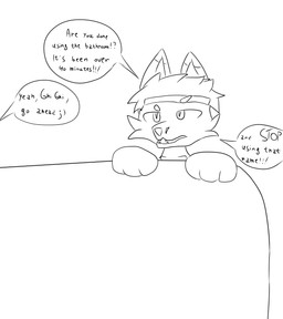 anthro clothing dialogue duo female furniture male sofa text nmf_guy bebo_(nmf_guy) canid canine fox mammal english_text hi_res monochrome brother_(lore) brother_and_sister_(lore) sibling_(lore) sister_(lore)