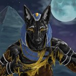 anthro latex male moon pyramid solo transformation vidnix_(artist) egyptian_mythology middle_eastern_mythology mythology anubis anubian_jackal canid canine canis deity goo_creature jackal mammal 1:1 hi_res