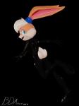 3_toes anthro blue_eyes clothing feet female gloves handwear latex looking_at_viewer solo toes bdanimare looney_tunes warner_brothers lola_bunny mammal 3d_(artwork) absurd_res alpha_channel digital_media_(artwork) hi_res