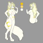 1:1 2016 4_toes 5_fingers anthro arctic_fox areola big_breasts blonde_hair breasts butt canid canine digital_media_(artwork) eyebrows eyes_closed feet female fingers fox fur hair hi_res humanoid_hands long_hair looking_at_viewer mammal markings model_sheet multicolored_body multicolored_fur nipples nude paws solo strawberrycucumber toes true_fox valesti