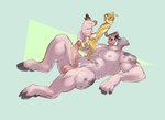 anthro balls duo erection genitals hait hooves male male/male muscular muscular_anthro muscular_male nipples size_difference tail teeth tusks twistedteeth domestic_pig mammal suid suine sus_(pig) digital_drawing_(artwork) digital_media_(artwork)
