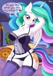 anthro anthrofied blush camel_toe clothed clothing cutie_mark dialogue feathered_wings feathers female hair horn legwear long_hair looking_at_viewer mature_anthro mature_female multicolored_hair panties solo text underwear wings ziemniax friendship_is_magic hasbro my_little_pony mythology princess_celestia_(mlp) equid equine mammal mythological_creature mythological_equine winged_unicorn 2018 absurd_res digital_media_(artwork) english_text hi_res