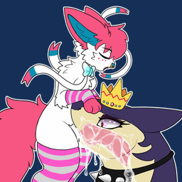 animal_genitalia animal_penis anthro anthro_on_feral anthro_penetrated balls bestiality big_balls big_butt big_penis blush bodily_fluids butt canine_genitalia canine_penis clothed clothing cum cum_in_mouth cum_inside duo erection fellatio feral feral_penetrating feral_penetrating_anthro fire fur genital_fluids genitals hair huge_balls huge_butt huge_hips huge_penis huge_thighs hyper hyper_balls hyper_genitalia hyper_penis internal internal_oral knot knotted_penis knotting male male/male male_penetrated male_penetrating male_penetrating_male nude open_mouth oral oral_knotting oral_penetration penetration penile penile_penetration penis sex simple_background size_difference tail thick_thighs tongue white_body white_fur wide_hips sodaduv nintendo pokemon pokemon_legends_arceus smoothie_(sylveon) eeveelution generation_6_pokemon generation_8_pokemon hisuian_form hisuian_typhlosion mammal pokemon_(species) regional_form_(pokemon) sylveon hi_res
