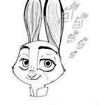 female looking_at_viewer onomatopoeia smile smiling_at_viewer solo sound_effects text uncanny_valley menzorem disney jojo's_bizarre_adventure menacing_(meme) menacing_approach zootopia judy_hopps lagomorph leporid mammal rabbit hi_res meme