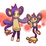1:1 aipom alternate_species animal_humanoid balancing_on_tail barefoot belly biped black_eyebrows black_eyes bottomwear clothing cosplay duo eyebrow_through_hair eyebrows featureless_arms featureless_hands feet female feral flat_chested fur generation_2_pokemon grin hair hitec humanoid humanoidized looking_at_viewer mammal mammal_humanoid mini_me multicolored_body multicolored_clothing multicolored_fur multicolored_topwear nintendo nude on_model oversized_clothing oversized_topwear pants pokemon pokemon_(species) pokemon_humanoid pokemorph purple_body purple_bottomwear purple_clothing purple_ears purple_fur purple_hair purple_pants purple_topwear short_hair simple_background smile tail tail_hand tan_belly tan_body tan_clothing tan_fur tan_skin tan_topwear teeth thin_eyebrows topwear translucent translucent_hair two_tone_body two_tone_clothing two_tone_fur two_tone_topwear unusual_anatomy unusual_tail
