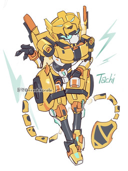 anthro black_body blue_eyes female female_anthro gesture hand_gesture hand_on_hip looking_at_viewer machine mature_anthro mature_female one_eye_closed pseudo_hair simple_background solo tail thick_thighs tire v_sign visor_eyes white_background white_body wide_hips wink yellow_body freshforelle metalcard_bot taki_(metalcard_bot) cheetah felid feline humanoid mammal robot robot_humanoid 2026 digital_drawing_(artwork) digital_media_(artwork) hi_res