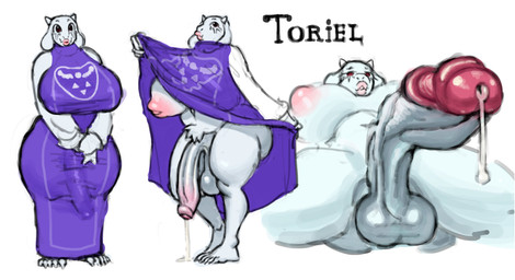 5_toes anthro areola balls big_balls big_breasts big_penis bimbofied bodily_fluids breasts bulge clothing curved_penis dripping extremely_saggy_balls feet foreskin genital_fluids genital_focus genitals glans gynomorph horn huge_breasts huge_penis intersex inverted_nipples lifting_robe lips long_penis looking_at_viewer looking_up multiple_poses navel nipples penis penis_focus pink_areola pink_glans pink_lips plantigrade pose precum precum_drip precum_string pubes purple_clothing purple_robe red_sclera retracted_foreskin robe robe_only saggy_balls simple_background small_horn solo text thick_lips toes tuft urethra white_background white_breasts white_penis white_tuft adych undertale_(series) toriel bovid caprine goat mammal absurd_res full-length_portrait hi_res portrait