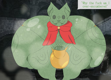 anthro balls big_balls big_butt big_penis butt cape cloak clothing cowl fangs genitals huge_balls huge_butt huge_penis hyper hyper_balls hyper_butt hyper_genitalia hyper_penis male musk musky_balls musky_butt musky_penis penis rock shortstack shortstack_male small_but_hung solo teeth thong underwear hollowedwood elden_ring fromsoftware elemental_creature fanged_imp_(elden_ring) imp mineral_fauna rock_creature hi_res