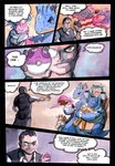 blastoise cannon clawed comic dialogue english_text fearow feathered_wings feathers female feral generation_1_pokemon giovanni_(pokemon) group head_spikes human male mammal master_ball nidoqueen nidorino nintendo painting_(artwork) pokeball pokemon pokemon_(species) qlock ranged_weapon rhyhorn robin_(qlock) sandslash semi-anthro shell snorlax spikes spikes_(anatomy) team_rocket text traditional_media_(artwork) water weapon wings