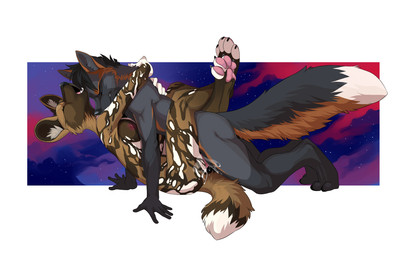 african_wild_dog black_fur brown_fur canine couple cross_fox cum dashwood demicoeur eyes_closed female fox foxjump fur lying male mammal missionary_position nude on_back orange_fur orgasm penetration sex shuki vaginal vaginal_penetration white_fur
Rating: Explicit
Score: 6
User: houseboat
Date: April 24, 2014