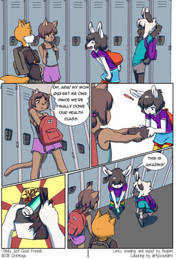 adolescent anthro backpack bottomwear clothed clothed_anthro clothed_female clothing dialogue dildo eyebrow_through_hair eyebrows female fluffy fluffy_tail fully_clothed fully_clothed_anthro fully_clothed_female fur group hair locker male open_mouth school scut_tail sex_toy shirt short_tail shorts skirt smile speech_bubble tail text topwear translucent translucent_hair young young_anthro young_female aogami dirtyscoundrel chirmaya aria_(aogami) ferric_(chirmaya) hymn_(aogami) perna_(chirmaya) domestic_cat felid feline felis lagomorph leporid mammal rabbit 2018 absurd_res colored comic english_text hi_res brother_(lore) brother_and_sister_(lore) sibling_(lore) sister_(lore) twins_(lore)