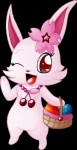 anthro basket container egg female flower gesture holidays looking_at_viewer one_eye_closed open_mouth plant red_eyes simple_background solo waving wink mrsorange easter jewelpet sanrio sega sega_fave ruby_(jewelpet) hare japanese_hare lagomorph leporid mammal alpha_channel