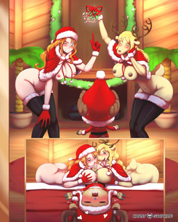 age_difference anthro anthro_on_anthro antlers big_breasts blonde_hair blush bodily_fluids breast_play breast_squish breasts breasts_frottage butt christmas_clothing christmas_headwear clothing collaborative collaborative_sex collaborative_titfuck cum erection eyes_closed fellatio female female_on_anthro female_on_human genital_fluids genitals group group_sex hair hat headgear headwear heart_symbol holidays horn human_on_anthro humanoid_genitalia humanoid_penis interspecies kissing_bough leaning leaning_forward legwear lingonberry long_hair male male/female mantle mostly_nude nipples older_female one_eye_closed open_mouth oral orange_hair penile penis plant raised_arm santa_hat sex squish stockings threesome titfuck trio wink young younger_male hornygraphite christmas one_piece milky_(one_piece) nami_(one_piece) tony_tony_chopper deer human humanoid mammal minkmen_(one_piece) new_world_deer reindeer 4:5 comic hi_res