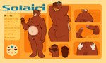 2_horns 5_fingers 5_toes anthro anus areola arm_tuft balls belly big_belly big_butt blue_body blue_fur breasts brown_areola brown_body brown_fur brown_hair brown_nipples brown_pawpads butt chest_tuft claws color_swatch countershade_snout countershade_torso countershading crotch_tuft dipstick_ears disembodied_hand duo ear_markings erection feet female femboy finger_claws fingers front_view fur genitals geometric_background glans green_eyes hair highlights_(coloring) horn humanoid_genitalia humanoid_penis information lgbt_pride male multicolored_ears navel nipples nonbinary_pride_colors nude orange_background orange_highlights overweight overweight_male pawpads penis pride_colors rear_view round_ears short_tail shoulder_tuft side_boob simple_background smile snout solo solo_focus spread_butt spreading standing tail tan_body tan_fur text toe_claws toes tongue tongue_out tuft white_body magnetiorchid solairi_(nonbearnary) bear mammal 2024 absurd_res character_name clip_studio_paint_(artwork) digital_media_(artwork) english_text hi_res model_sheet multiple_images species_name nonbinary_(lore)