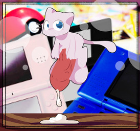 anthro balls big_balls big_penis blue_eyes bodily_fluids border cum cum_on_ground electronics floating game_console genital_fluids genitals huge_balls huge_penis hyper hyper_genitalia hyper_penis looking_at_viewer male nintendo_ds_console penis pink_body pokeball small_but_hung solo tail vein veiny_penis pawplants nintendo nintendo_ds nintendo_ds_family pokemon generation_1_pokemon legendary_pokemon mew_(pokemon) pokemon_(species) 2022 absurd_res digital_media_(artwork) hi_res
