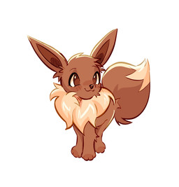 :3 blush blush_lines brown_body brown_eyes brown_fur feral fur male paws simple_background solo tail izzy-paw nintendo pokemon eevee generation_1_pokemon pokemon_(species) 2026 hi_res