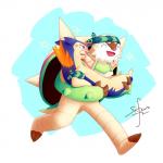 ambiguous_gender anthro blush duo simple_background safero nintendo pokemon pokemon_mystery_dungeon spike_chunsoft chesnaught generation_2_pokemon generation_6_pokemon pokemon_(species) typhlosion 1:1 absurd_res digital_media_(artwork) hi_res