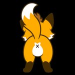 ambiguous_gender anus belly brown_ear_tips brown_hair butt chibi dipstick_ears ear_markings feral fur hair multicolored_ears no_genitals orange_body orange_fur presenting presenting_hindquarters raised_tail slightly_chubby solo tail white_tummy x_anus fuchs_the_fox foxbrush_tailwag 1:1 alpha_channel