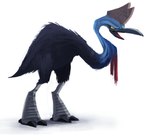 ambiguous_gender angry beak black_body black_feathers blue_body casque_(anatomy) claws feathers feral grey_body head_crest open_mouth simple_background solo white_background yellow_eyes piper_thibodeau avian bird cassowary ratite southern_cassowary 2013 digital_media_(artwork) digital_painting_(artwork)